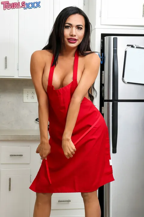 Thick Latina Trans Woman Poses in Heels and Bares Her Big Ass – photo 9 of 16