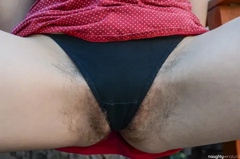 Lilith Luxe: Petite Hairy Brunette Strips Out of Her Dress Outdoors – photo 6 of 21