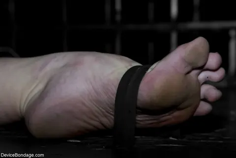 Sarah Jane Ceylon: Mature Blonde MILF in Bondage Plays with a Dildo – photo 1 of 21