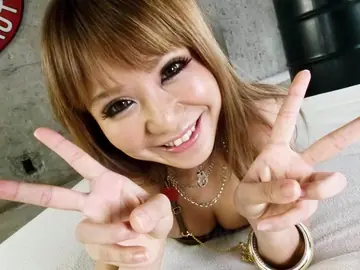 Japanese Redhead Gets Groped and Fucked for a Creampie