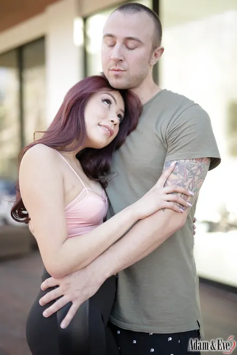 Jasmine Summers: Asian Brunette in Yoga Pants Has Sex Outdoors – photo 11 of 21