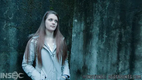 Nora Riley: Thick Redhead Bound in Jeans Spreads Her Legs in a Dungeon – photo 1 of 14