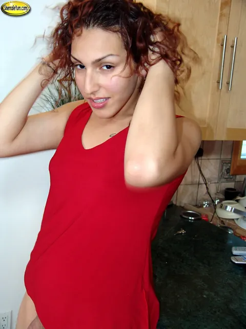 Trans Woman Strips Nude and Rotates Front and Back – photo 5 of 16