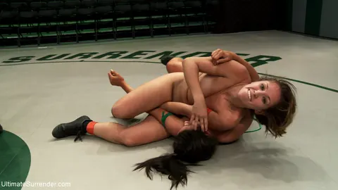 Audrey Rose: Busty Brunette MILF Wrestles and Gets Bound in the Gym – photo 20 of 21