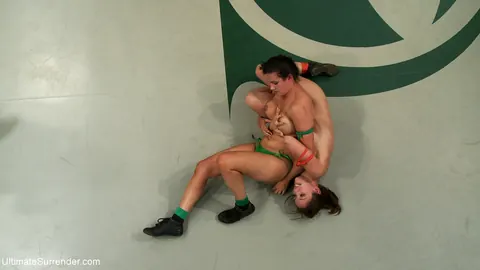 Audrey Rose: Busty Brunette MILF Wrestles and Gets Bound in the Gym – photo 7 of 21