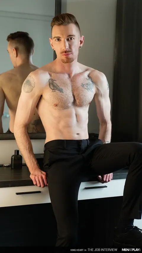 Athletic Man Strips and Strokes His Cock – photo 5 of 21