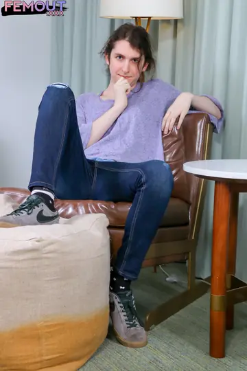 Trans Woman Strips Out of Her Jeans and Panties to Pose Nude