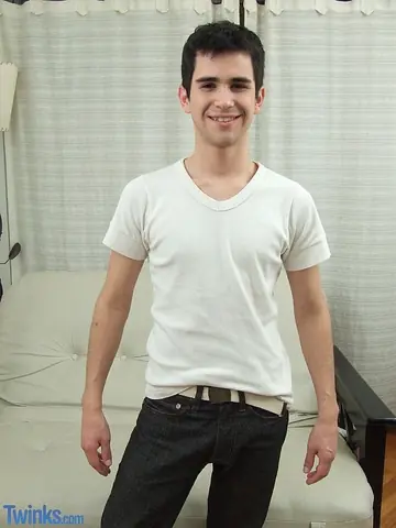 Hairy Guy Jerks Off on the Sofa Until He Cums