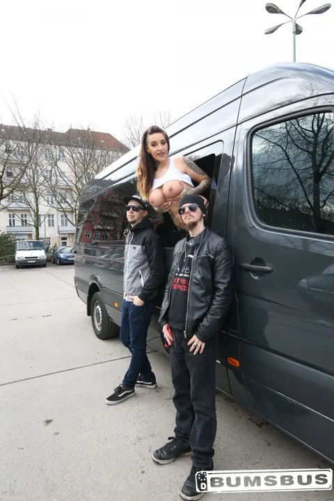 Wild Vicky: German Brunette with Big Tits Bounces on Cock in a Van – photo 3 of 20