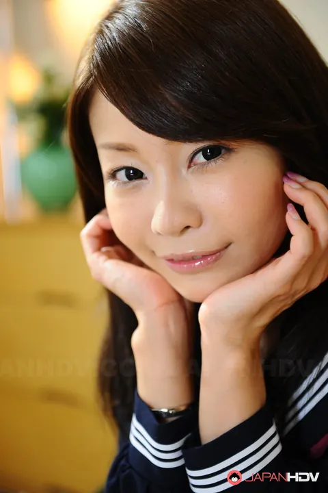 Yuri Aine: Japanese MILF in Sailor Suit Skirt and Socks Poses – photo 14 of 15