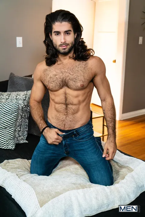 Two Hairy Men Kiss and Fuck Hard Together – photo 2 of 20