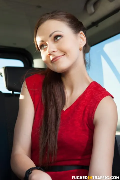 Tina Kay: Busty European MILF Sucks and Fucks in the Car Outdoors – photo 8 of 16