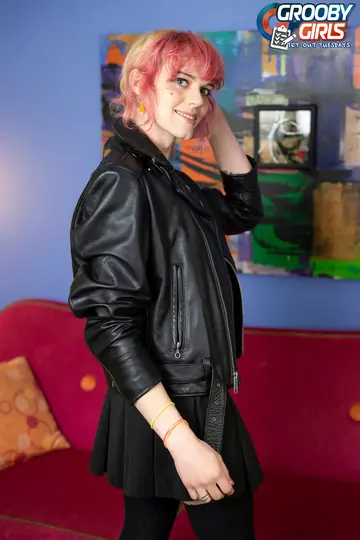 Redhead Trans Woman Poses Nude and Displays Her Cock