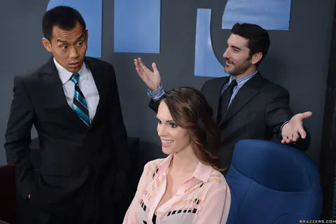 Jennifer Dark: Busty Japanese MILF Secretary Rides Her Partner in the Office – photo 2 of 21