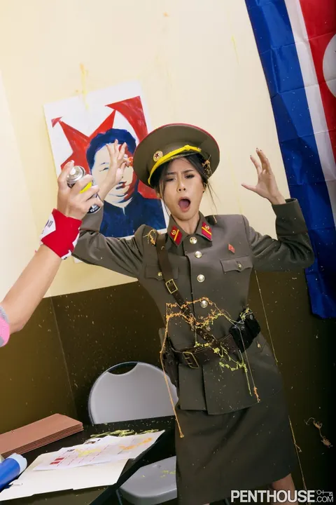 Marica Hase: Slim Asian Lesbians in Uniform Lick and Finger Each Other – photo 6 of 20