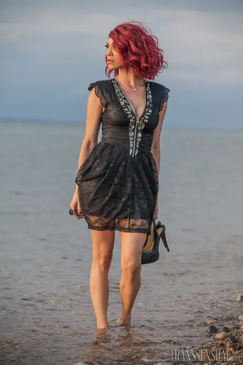 Trans Woman Stands Nude Outdoors and Arches Her Back – photo 14 of 15