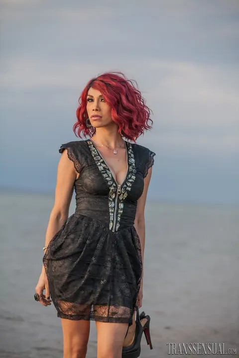 Trans Woman Stands Nude Outdoors and Arches Her Back – photo 15 of 15