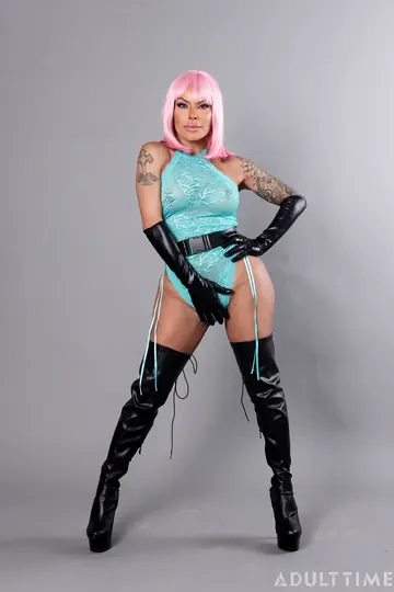 Trans Woman Strips Nude and Poses Her Body from All Angles