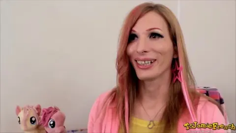 French Trans Woman Toys Her Ass and Strokes Her Cock – photo 1 of 12