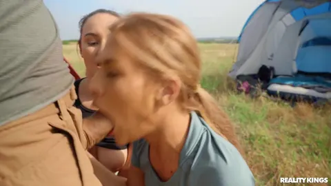 Zlata Shine: Tall Russian and Hungarian Blondes Share a Threesome at a Campsite – photo 5 of 21