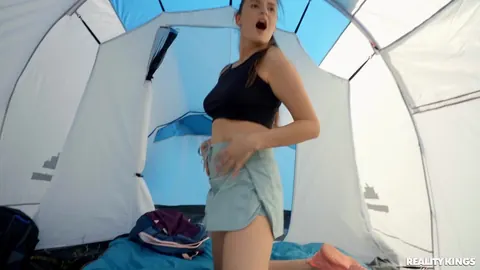 Zlata Shine: Tall Russian and Hungarian Blondes Share a Threesome at a Campsite – photo 4 of 21