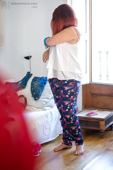 European BBW in Glasses Strips Out of Her Panties – photo 14 of 16