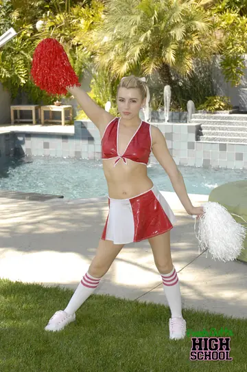 Blonde in Socks Gives POV Blowjob and Gets Fucked Doggy Style Outdoors