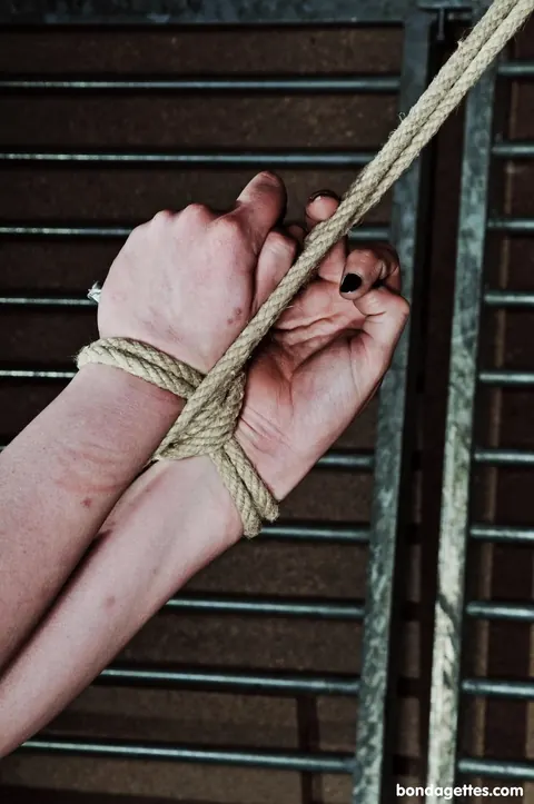 BBW Redhead with Big Tits Bound in Rope Bondage – photo 16 of 21