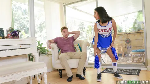 Monica Asis: Latina PAWG in Socks Sucks Big Cock Outdoors – photo 7 of 17