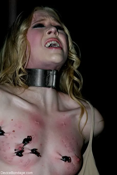 Sarah Jane Ceylon: Blonde MILF in Bondage Spreads and Plays with a Dildo – photo 19 of 21