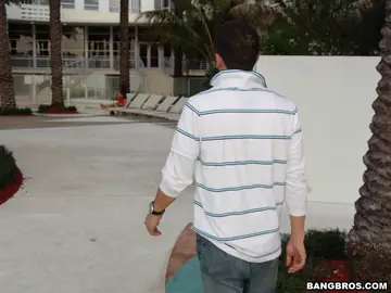 Latina Sucks Cock and Gets Fucked Outdoors in Panties