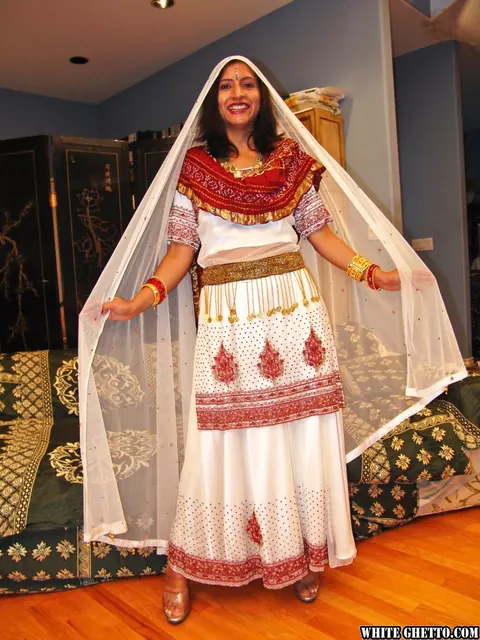 Angel Flirt: Indian Brunette Gangbanged and Takes It in Every Hole – photo 1 of 16
