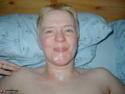 Tiffany Pearl: Curvy Mature Blonde Bound and Fucked for a Facial – photo 2 of 16