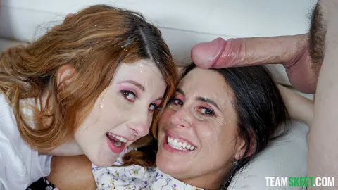 Abby Somers: Tattooed Redhead MILF Shares a Cock in a Threesome – photo 21 of 21