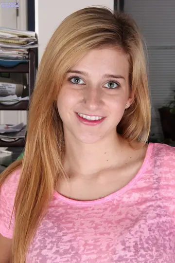 Blonde with Big Natural Tits Strips and Fingers Her Pussy