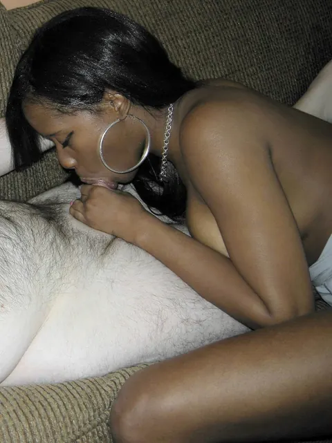 Mercy Starr: Petite Ebony Brunette Gives a Blowjob in Her Skirt – photo 6 of 20