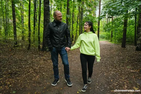 Rihanna Black: Petite Russian Brunette in Socks Gets Fucked in the Forest – photo 5 of 21