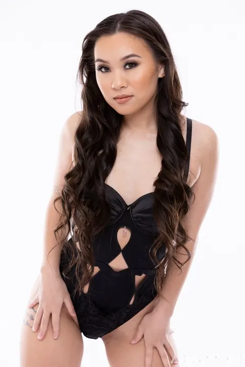 Aften Opal: Petite Asian Lesbian Takes a Strap-On from Brunette Partner – photo 3 of 21