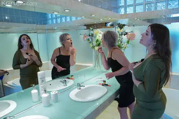 Patricia Wild – Two European MILFs Pose Nude Showing Their Natural Tits and Tattoos
