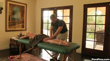 Tattooed Blonde Sucks Cock, Fingers Herself, and Takes a Facial