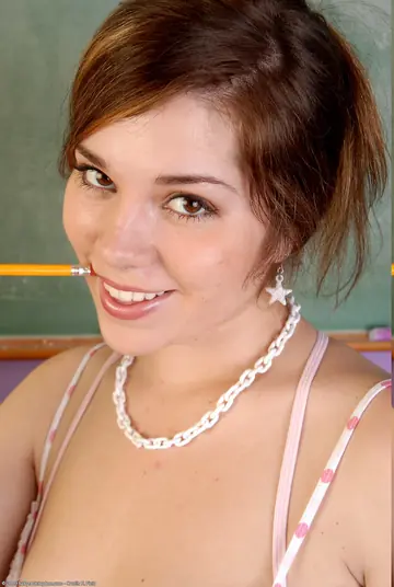 Curvy Brunette Shows Her Big Tits and Hairy Bush