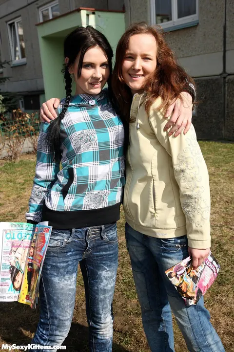 Timea Bela: European Brunette Sheds Her Jeans for Lesbian Sex – photo 1 of 16