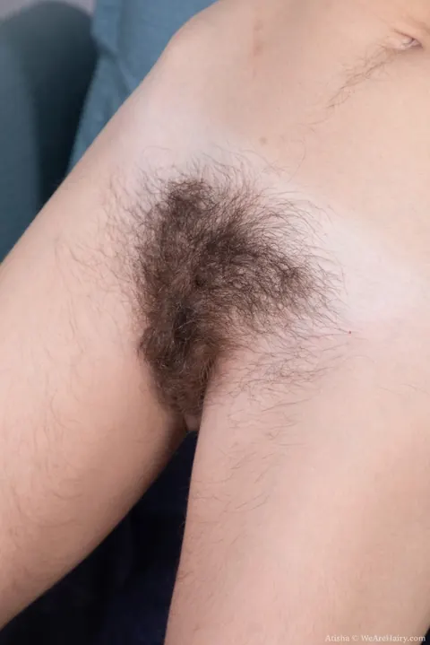 Brunette in Panties Reveals Her Hairy Pussy and Underarms – photo 5 of 16
