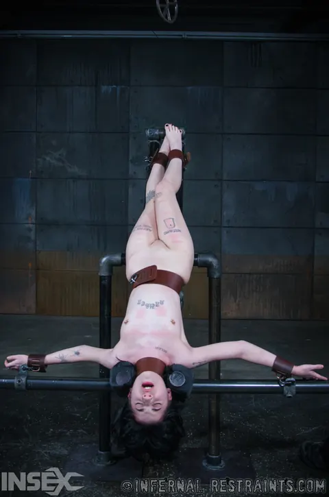Charlotte Sartre: Slim Tattooed Brunette Gets Restrained and Fucked in Bondage – photo 10 of 14