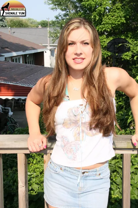 Trans Woman Sunbathes Nude on the Balcony – photo 1 of 15