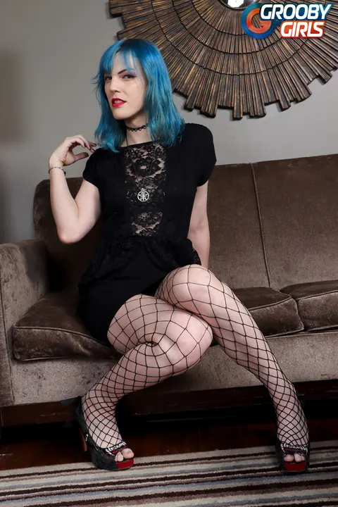 Trans Woman Strips Nude and Poses to Show Cock and Ass – photo 1 of 16