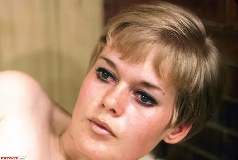 Busty Vintage Model Shows Her Hairy Pussy in Stockings and Uniform – photo 7 of 15
