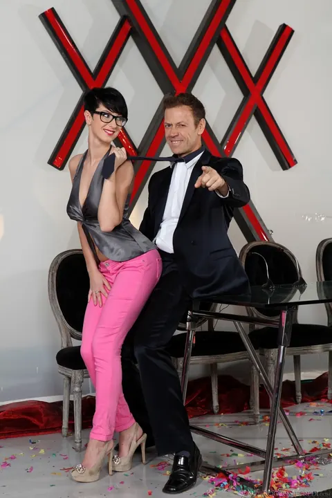 Emylia Argan: Busty Czech Brunette in Glasses Spreads for Anal – photo 7 of 16