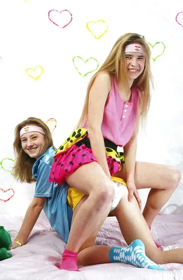 Hairy Lesbians in Skirts Lick and Finger Each Other