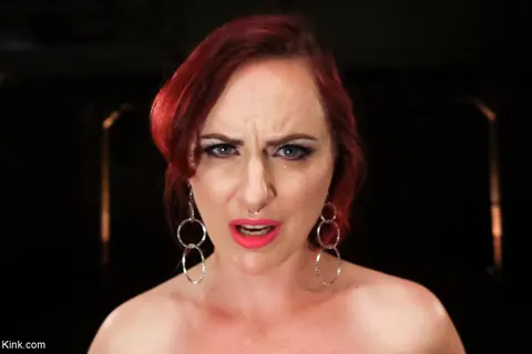 Mz Berlin: Tattooed Redhead MILF in Bondage Fingers Her Pussy and Spreads – photo 15 of 17